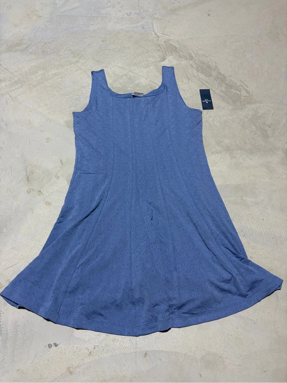 Abercrombie kids YPB NWT Blue Eyelet tennis Dress built-In shorts 17/18 MSRP$45
